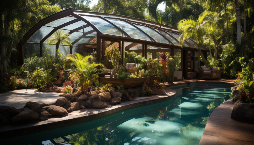 Autres - 4 avantages d'un abri de piscine de jardin